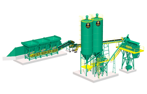 Central fija de suelo-cemento, grava-cemento, aglomerado en frío y grava-emulsión.